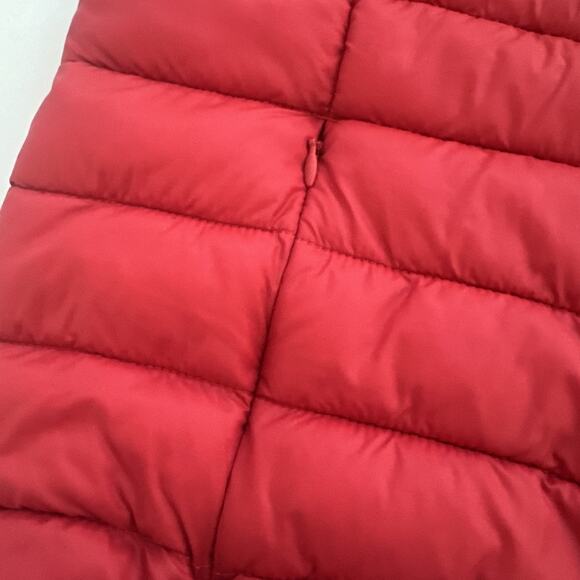 Save The Duck Puffer Vest Mens Small Ultra Light Full Zip Red Outdoors Gorpcore - Picture 4 of 10